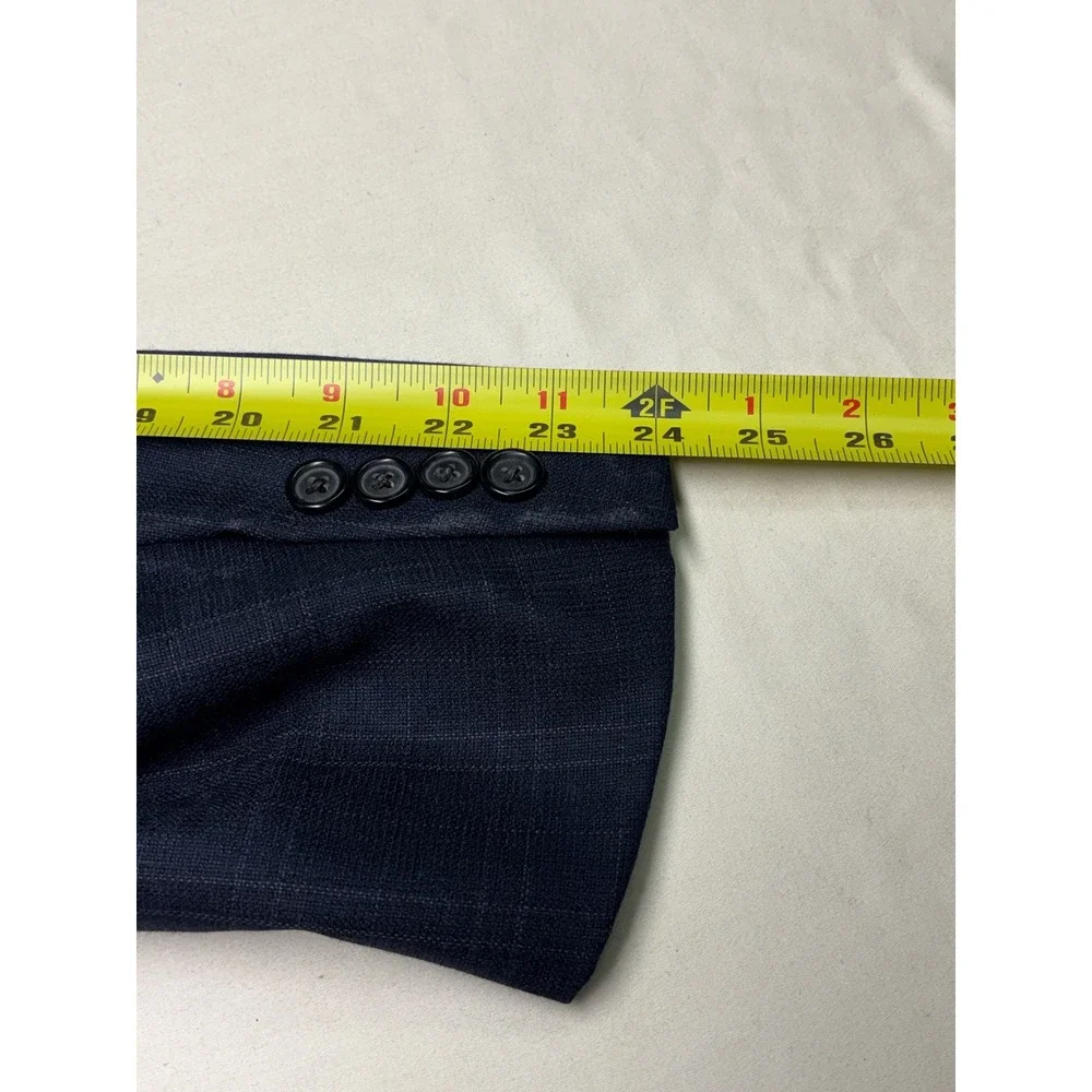 Brooks Brothers 1818 Madison Full Canvas Plaid Ethomas‎ 130 's Wool Blazer 46R